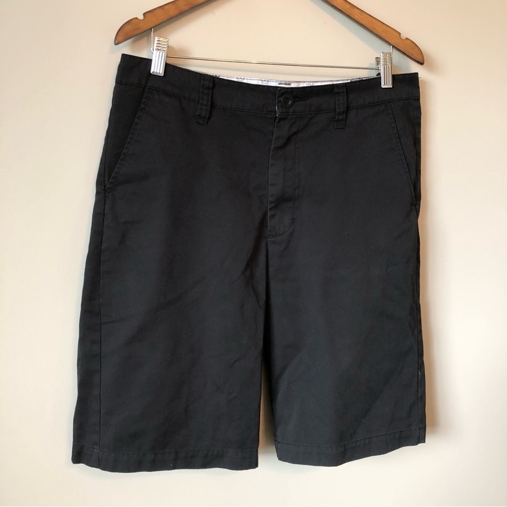 ✨$8 CLEAR-OUT✨ Blue Crown Men’s Flat Front Casual Mid Rise Denim Shorts Black
